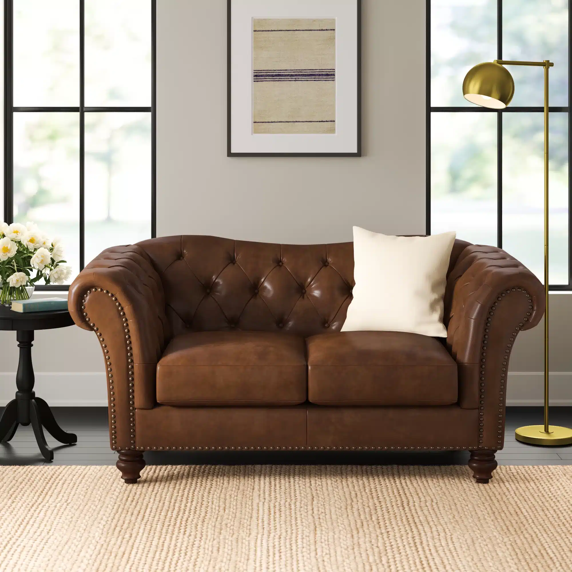 acklen upholstered loveseat 