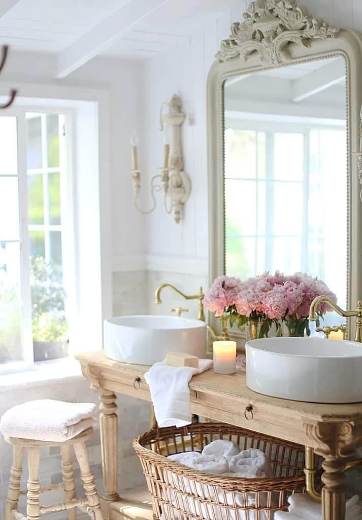 french country bathroom style 