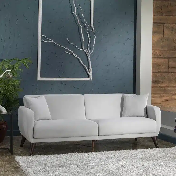 Gray Linen Sleeper Sofa