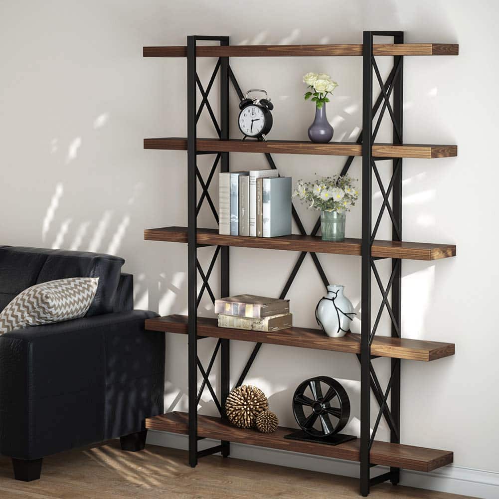 No-Nonsense Bookcases Industrial Bookcase