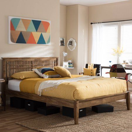 Loafey Mid-Century Modern Bed by Baxton Studio