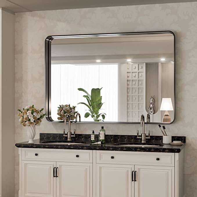 Metallic Vanity industrial bathroom