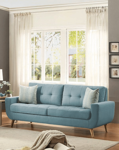 Mid-Century Modern Style Tufted Sofa