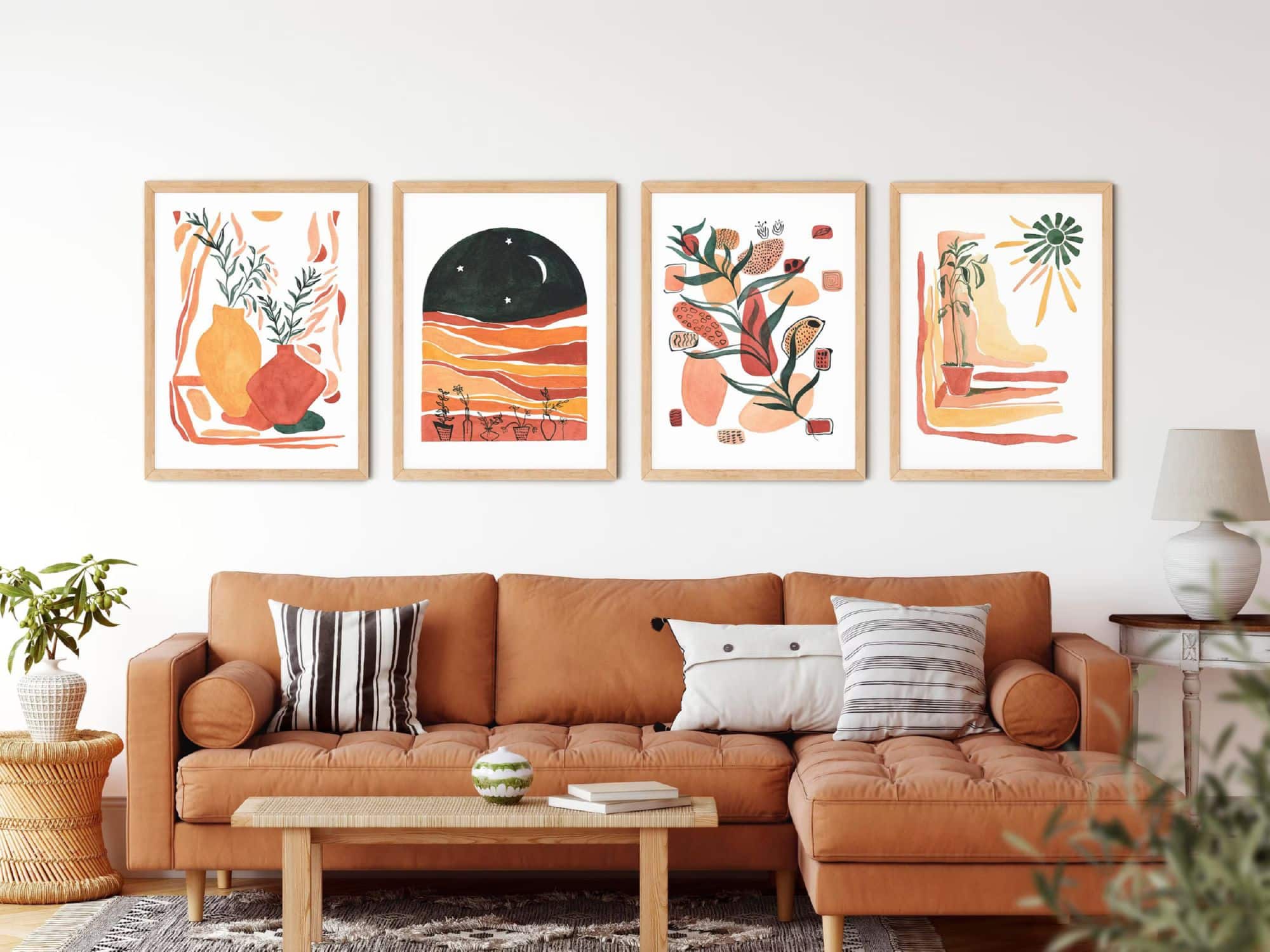 Minimal Modern Wall Art for California Decor