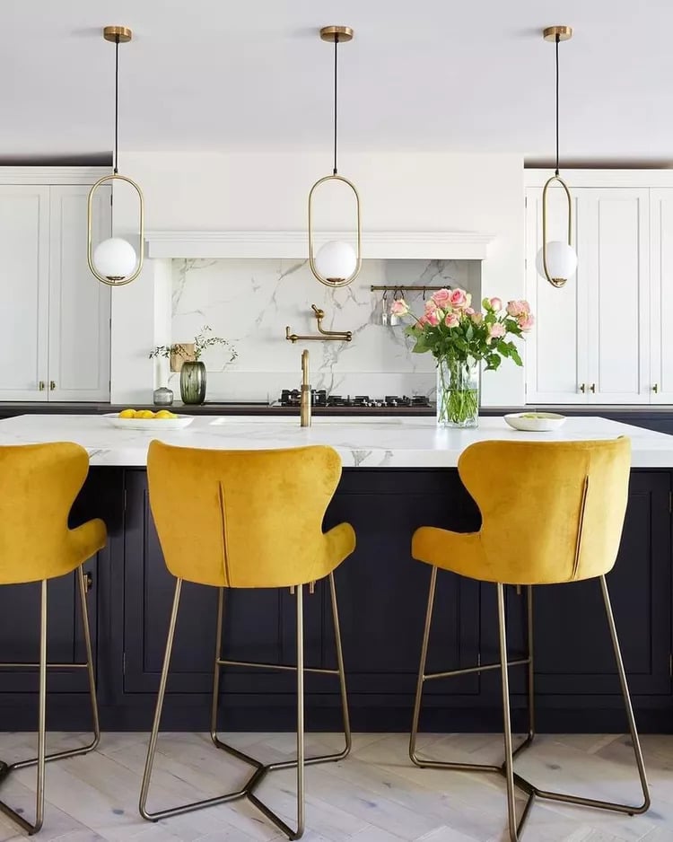 Spread a Little Mustard Yellow in kitchen