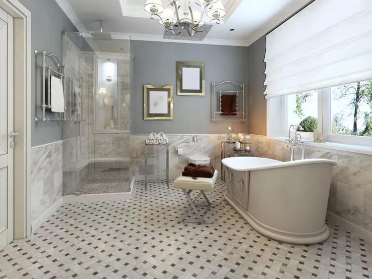 turn it into a provencal bathroom 