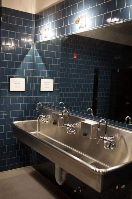 Stainless Steel industrial bathroom