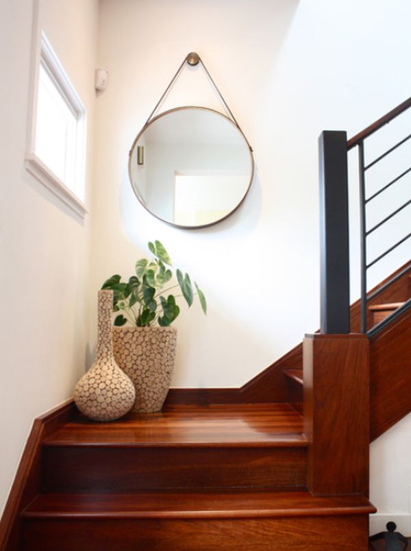 Mirror and Plants in The Landing Area