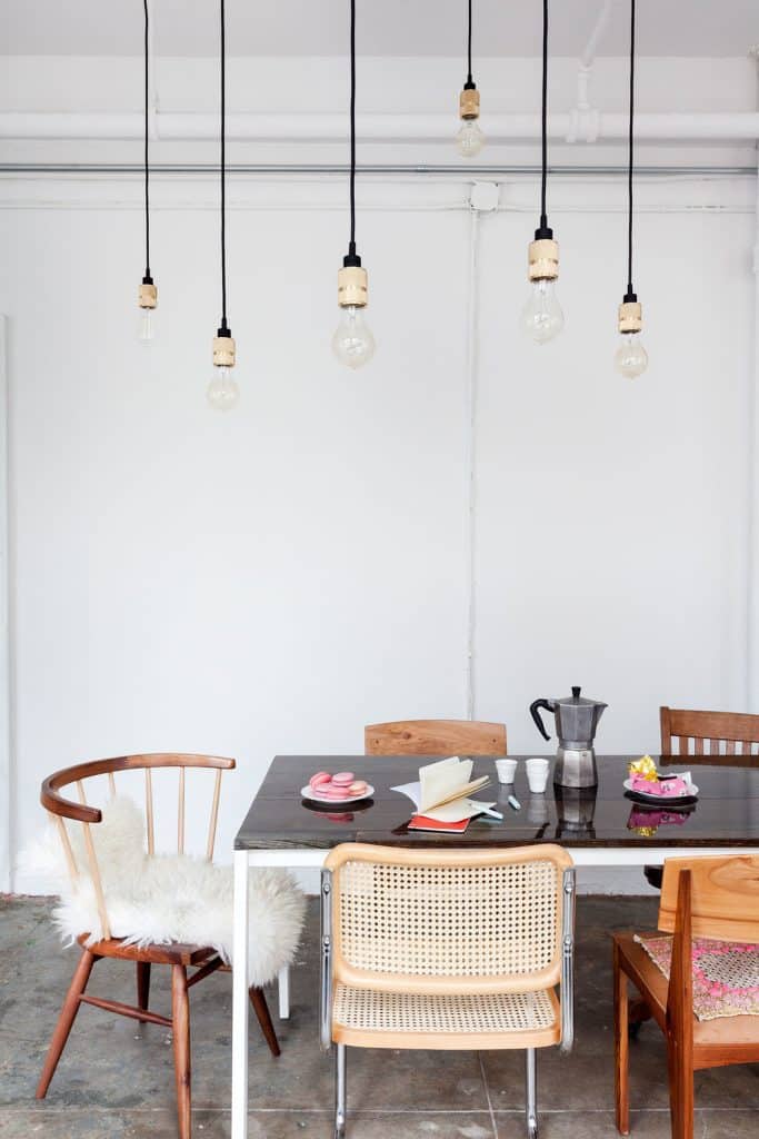 Table with Mismatched Chairs