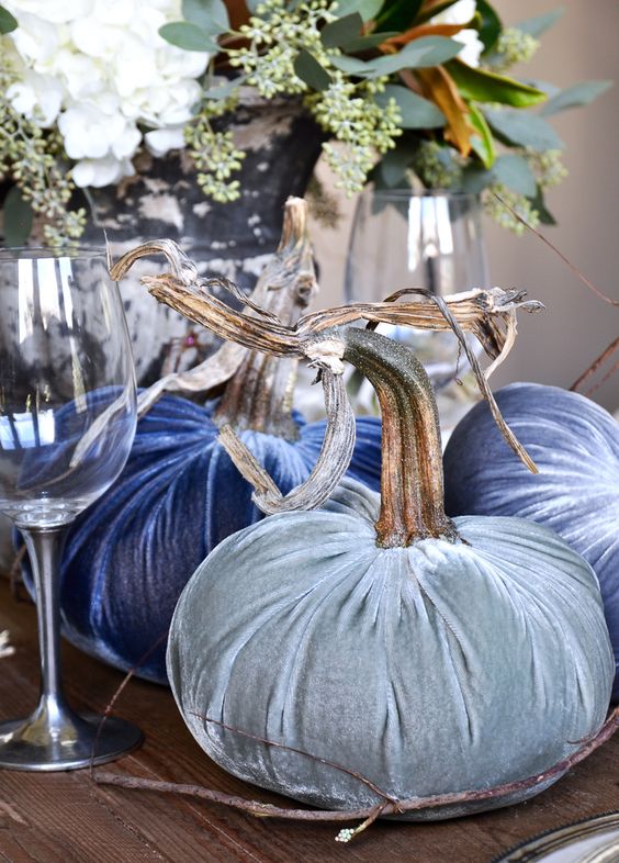 Velvet pumpkins