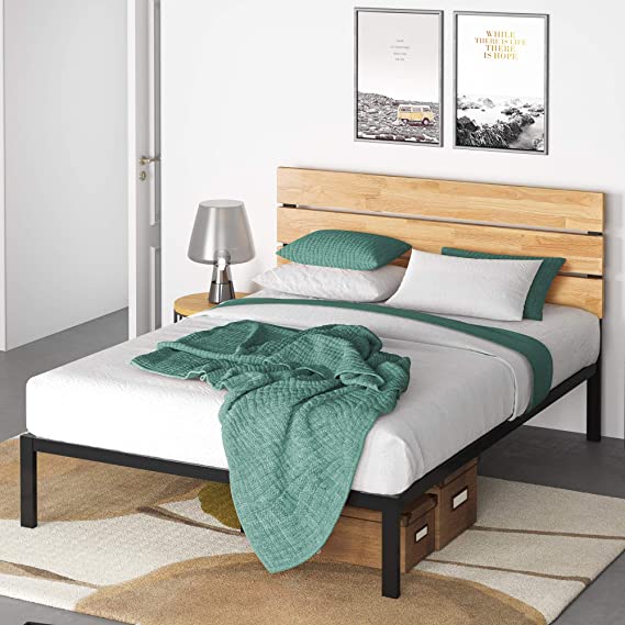 ZINUS Paul Metal and Wood Platform Bed