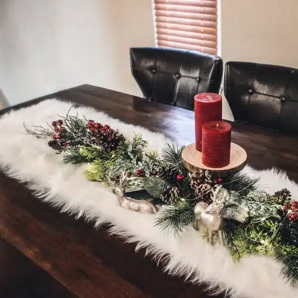 Faux Fur Table Runner 