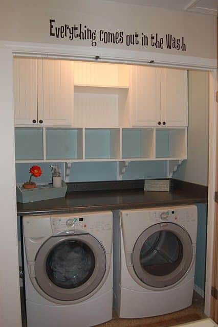 Cubicles in the Laundry Room