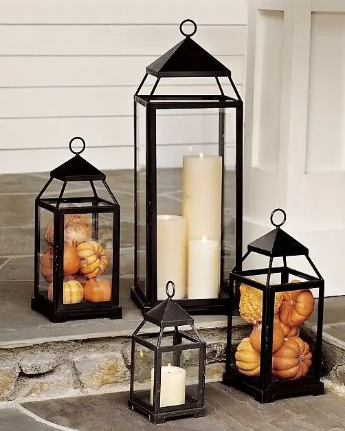 fall lanterns for outdoor and indoor decor