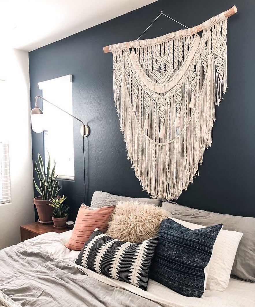 macrame wall decor bedroom 