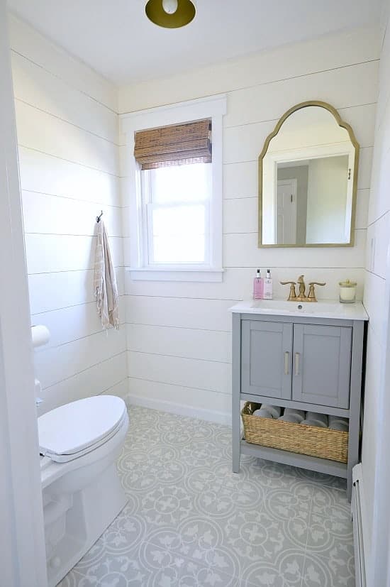 a dreamy powder bathroom 