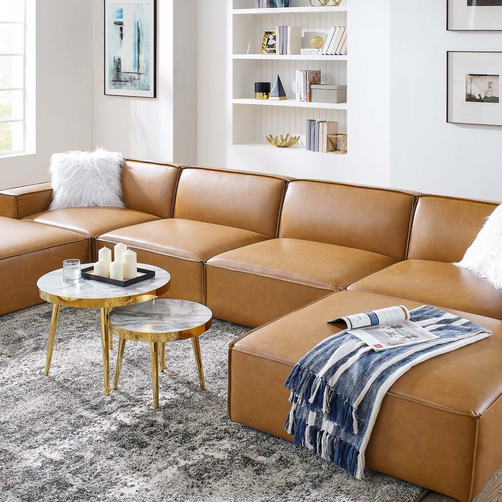 vegan leather sofa