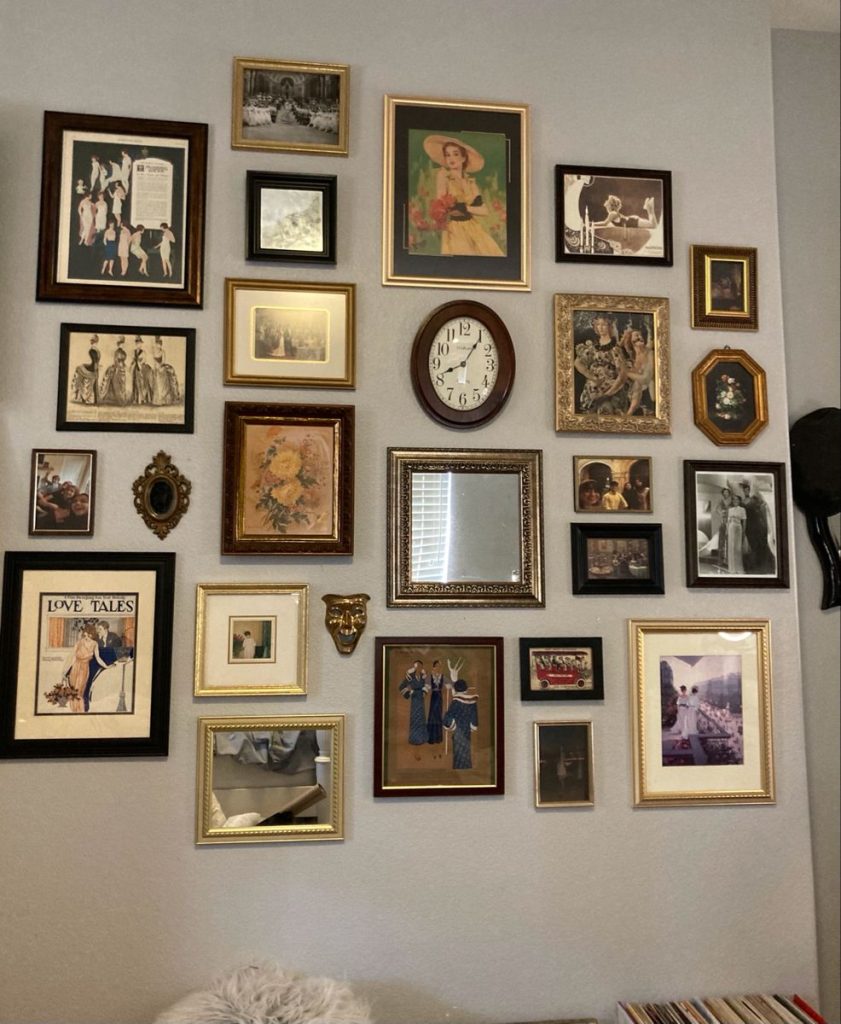 vintage gallery wall