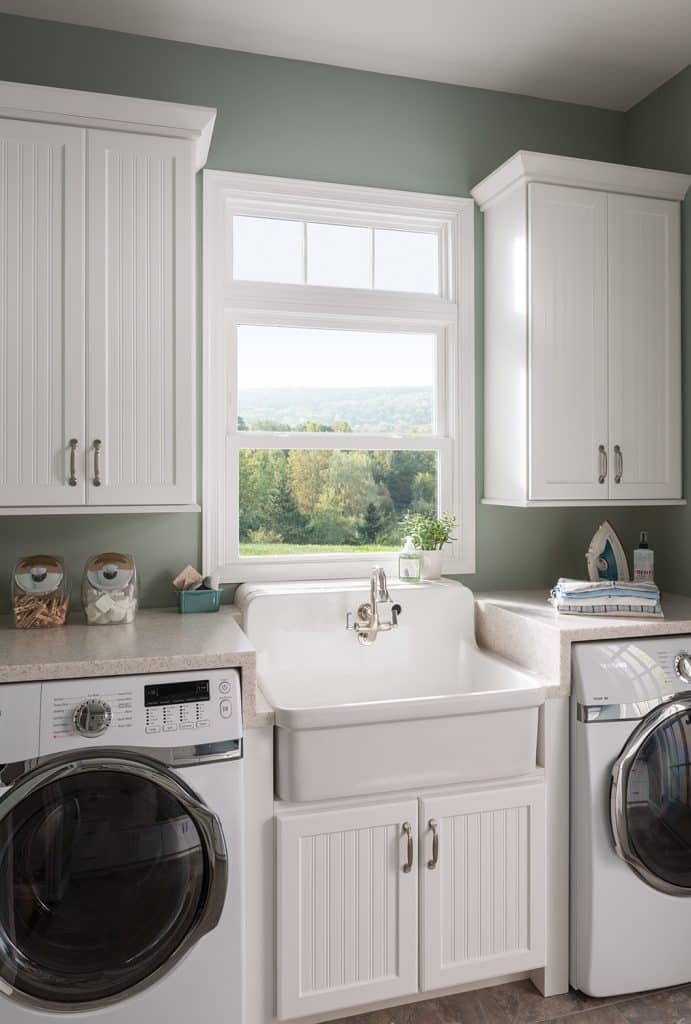 Sunshine through Windows in Laundry Room