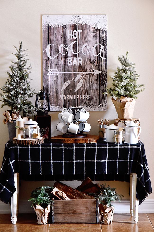 make a hot cocoa bar 