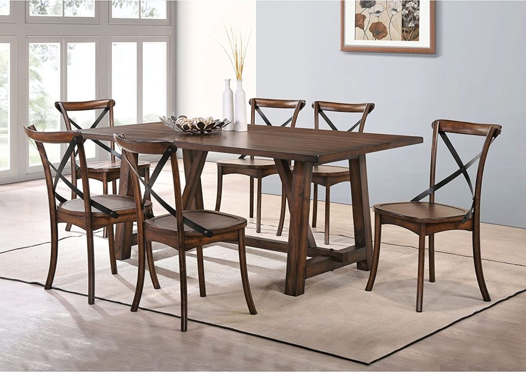 Kaelyn Dark Oak Side Chair Set