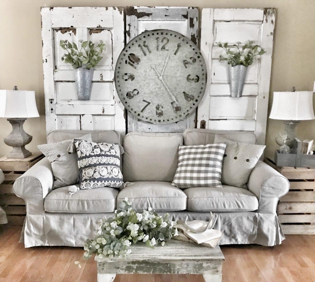 Oversized Wall Clock farmhouse decor ideas