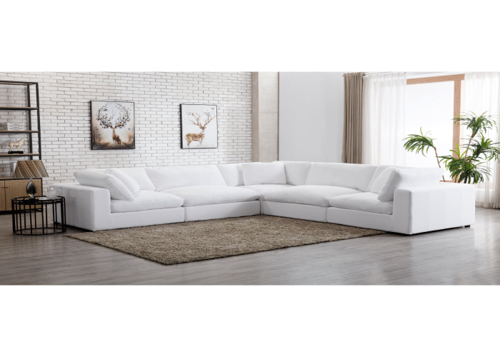 Walmart Rivas Contemporary Feather Fill Modular Sectional