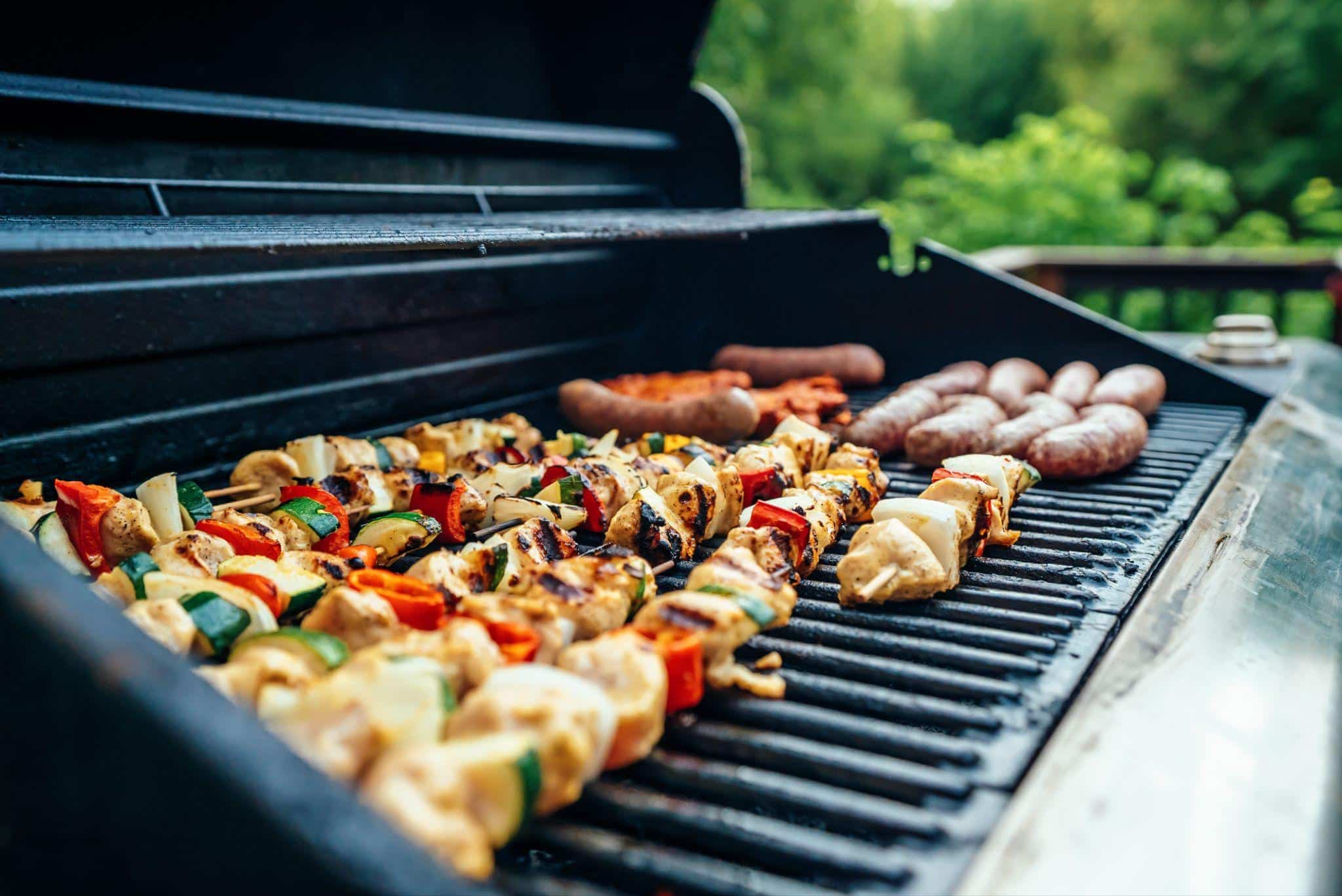 All BBQ Tools You Need In Your Wooden-Shelves Kitchen