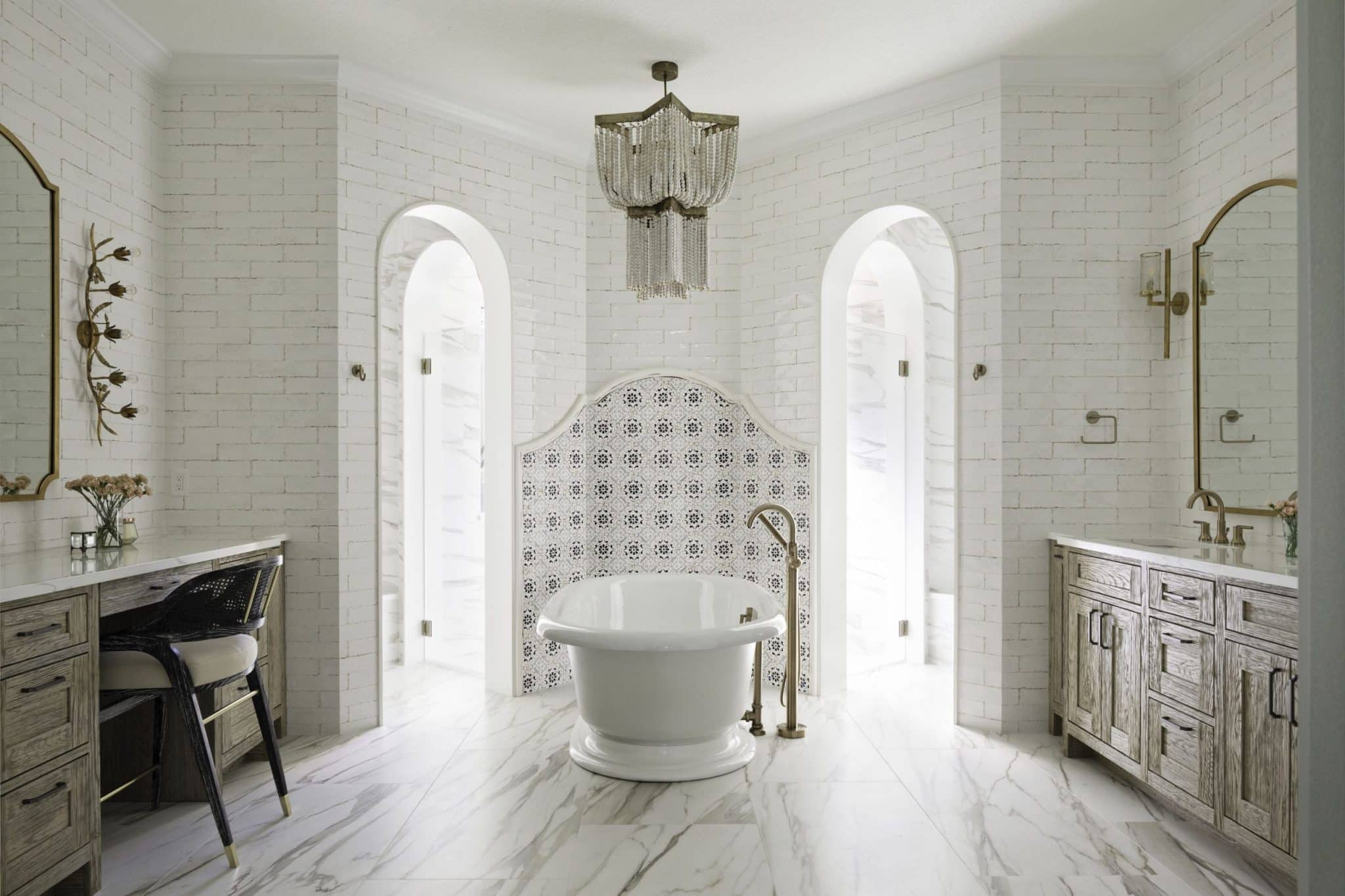 What is a French country bathroom style