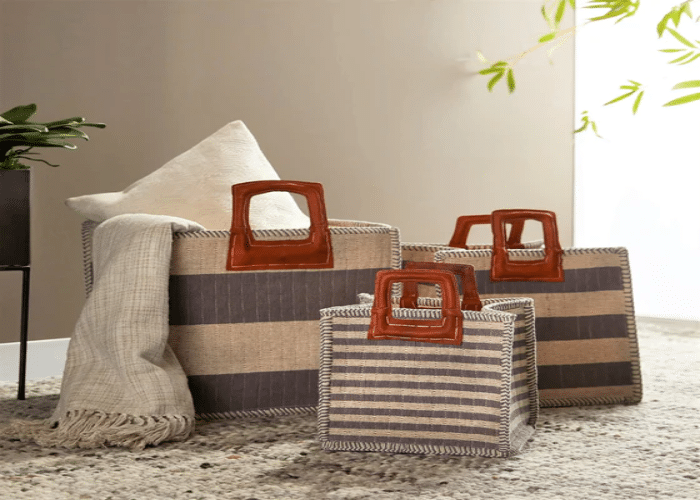  Bamboo or Jute Baskets