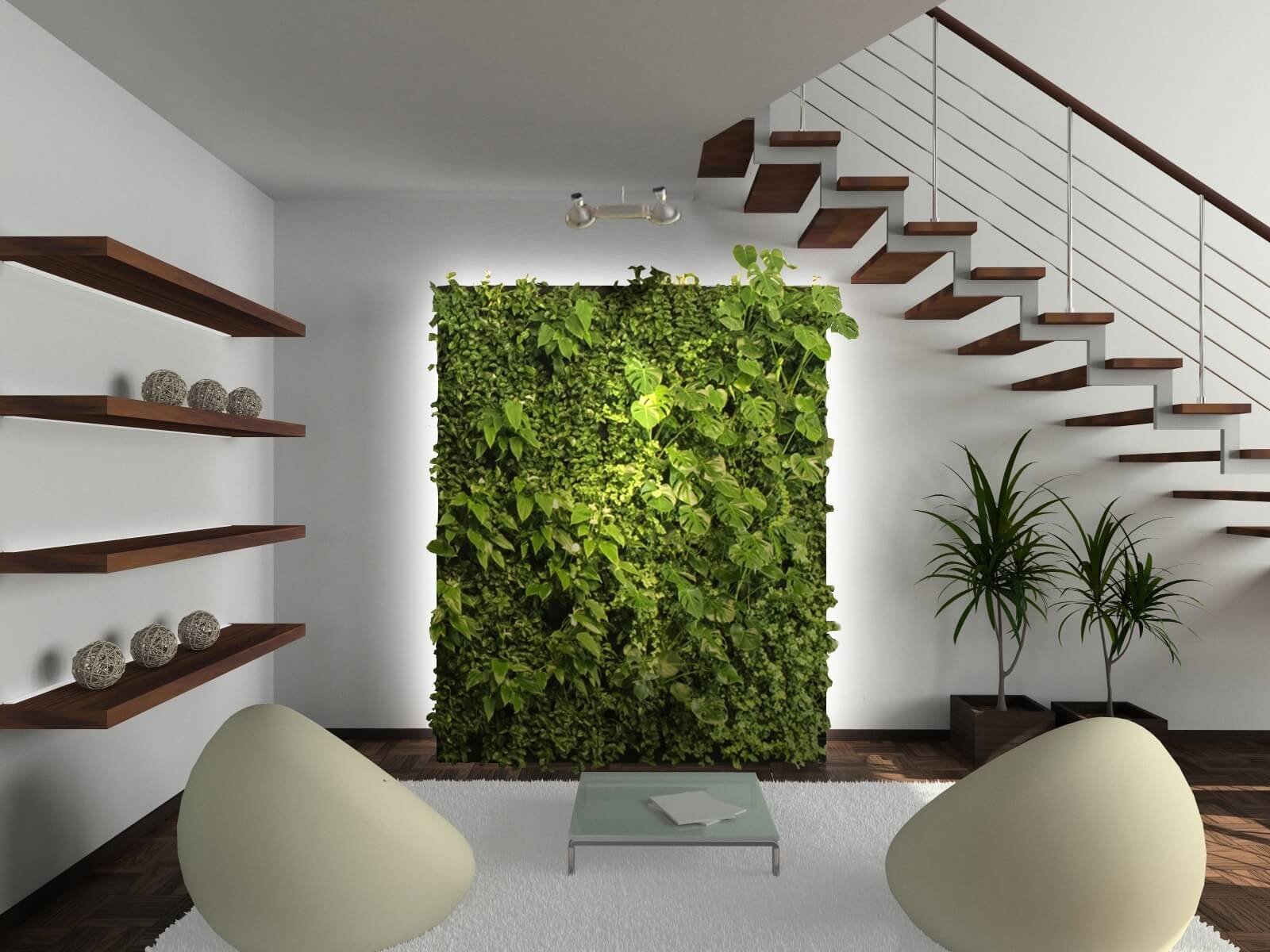 Can Plants or Greenery Be Used as Part of Stairs Landing Decor