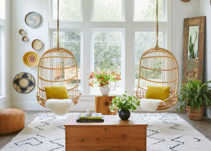 Hanging Rattan Chairs