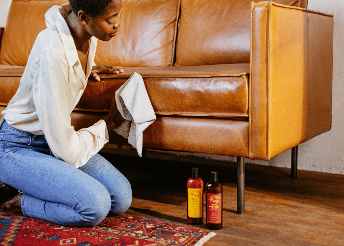 Cleaning & Maintaining a Farmhouse Leather Sectional