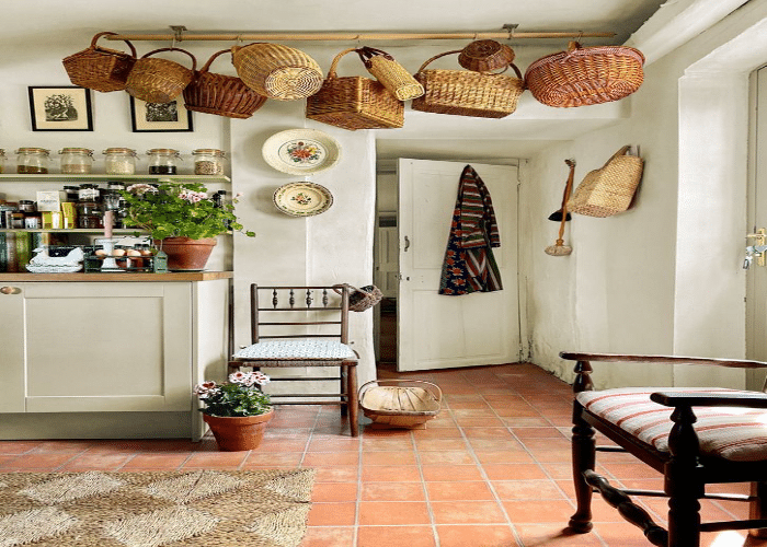 Hanging Wicker Baskets