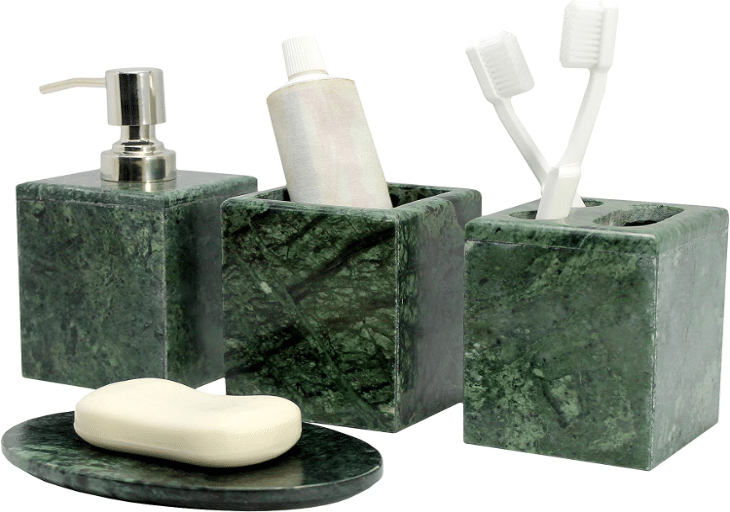 Soap Dispenser and Brush Holders Set