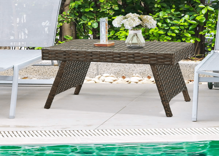 Tangkula Poolside Coffee Table