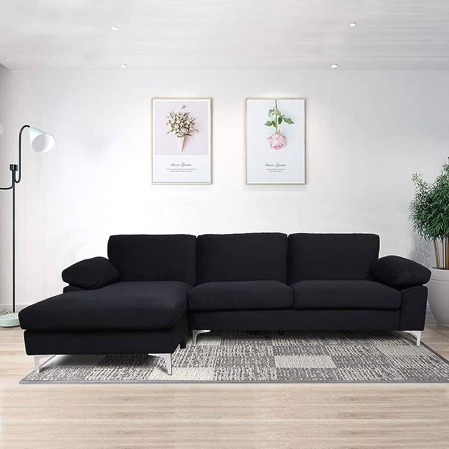 Where Can I Buy a Stylish Black Couch for My Living Room