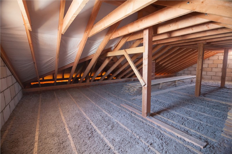 Attic insulation needs improvement