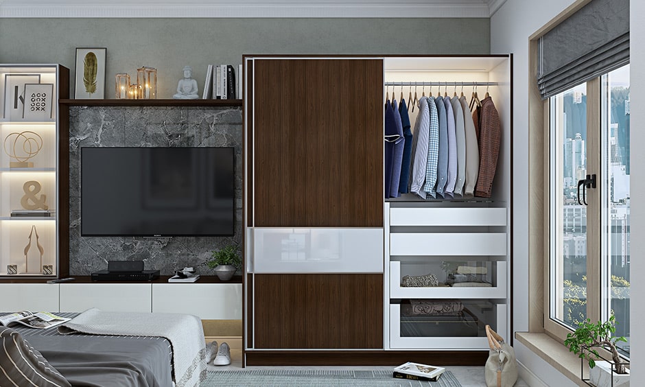 Double Door Sliding Wardrobe