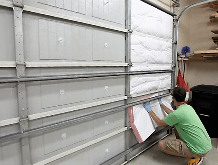 Insulate the garage door