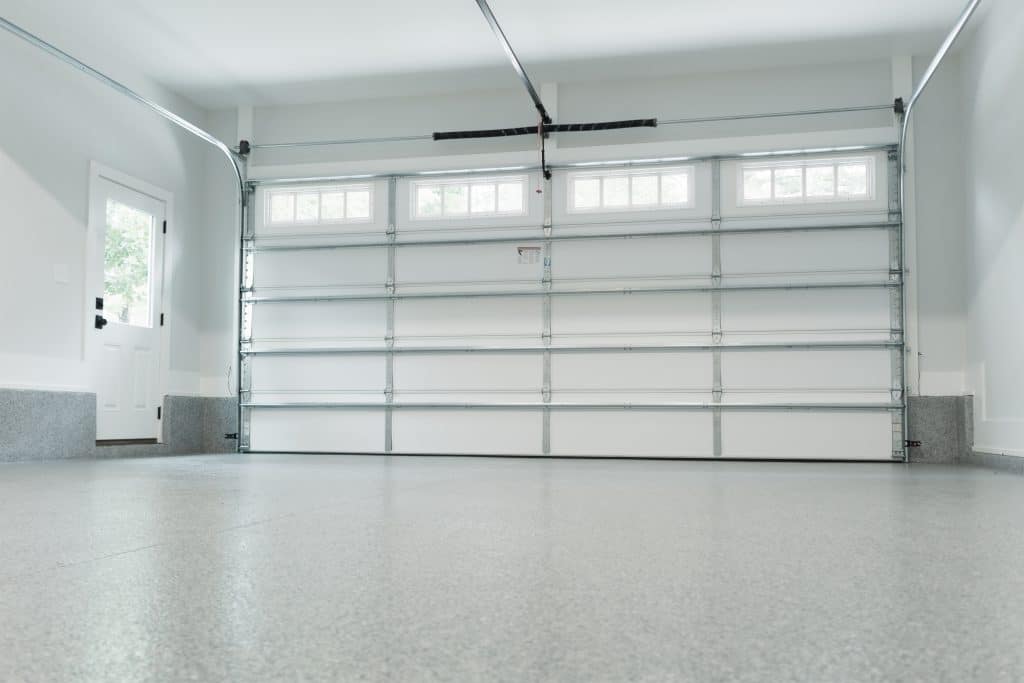 Inside view of a garage