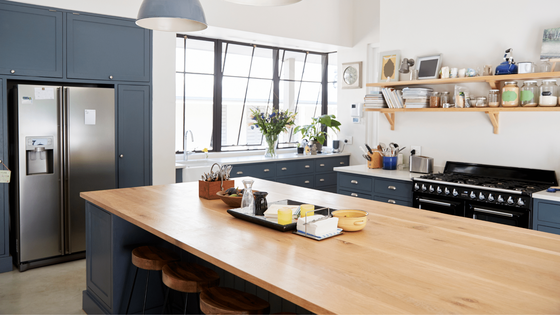 Metal Kitchen Island Legs in Luxurious Dining Area