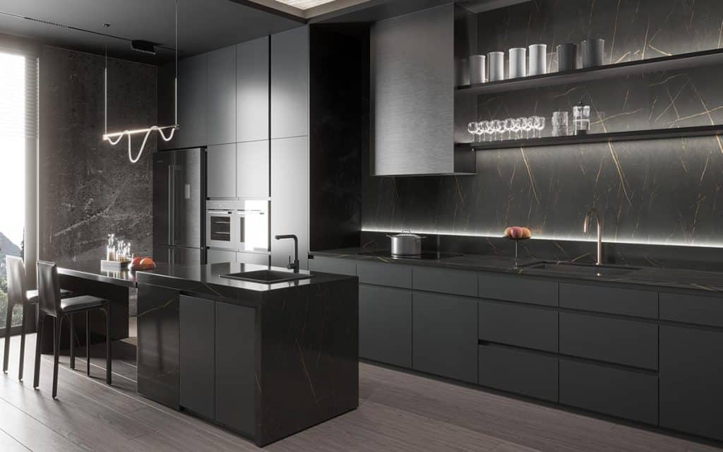 The Appeal of a Modern Black Kitchen