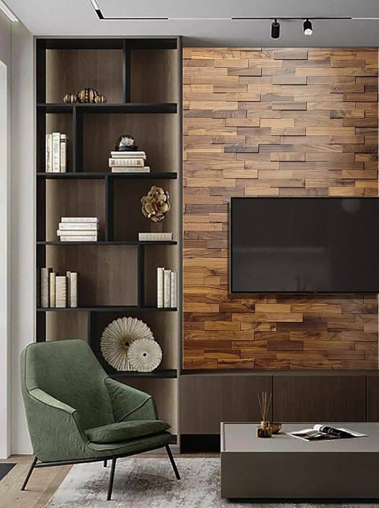 3D Mosaic Wood Panels