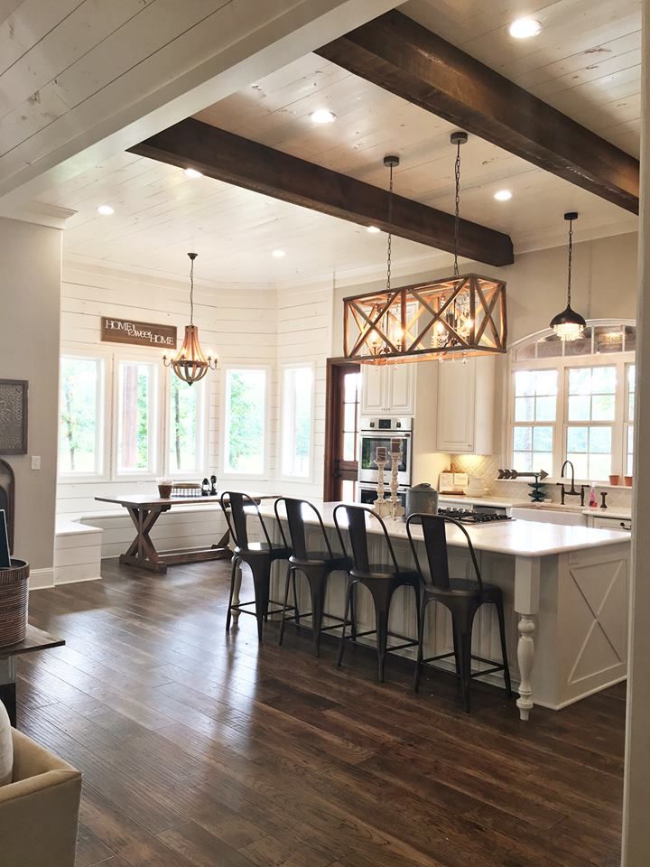 Shiplap and Wood Beams