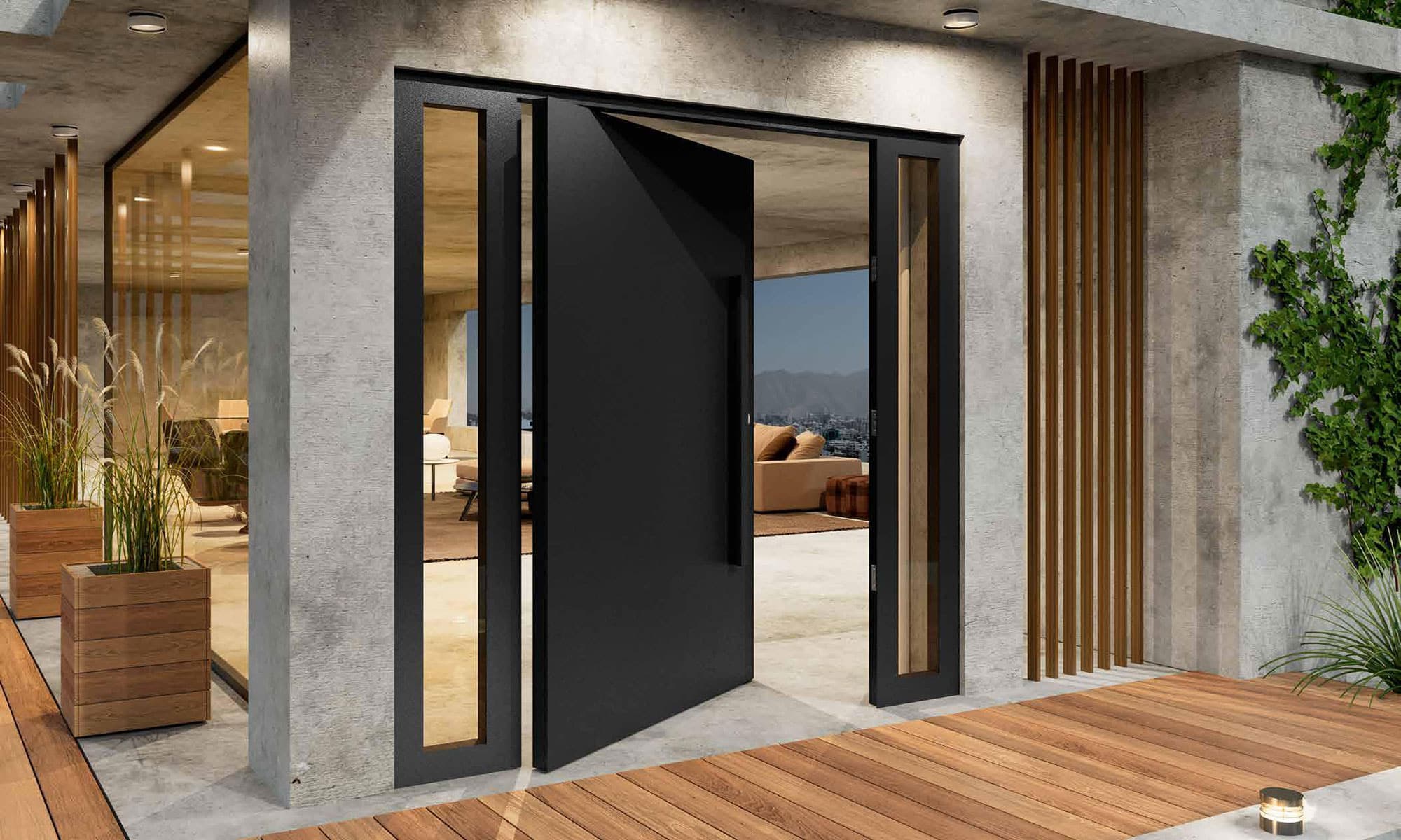 Positioning the Direction of the Hinged Side of External Doors and Their Size