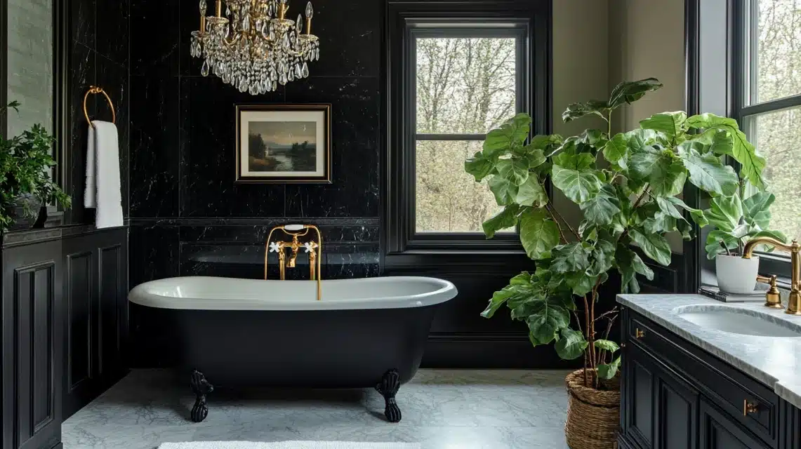 Black Marble Bathroom