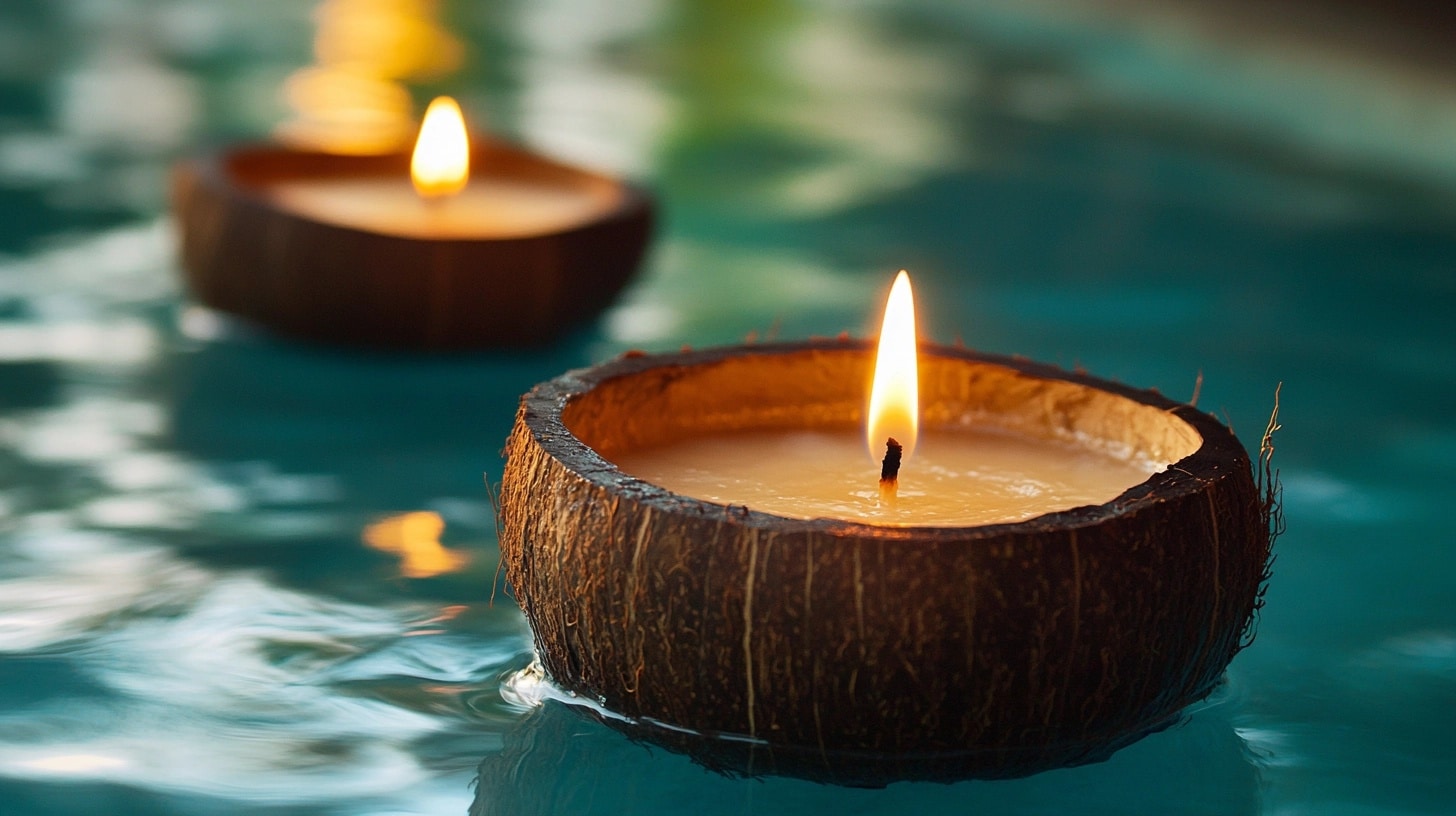 Coconut Shell Candles (Approx. Budget - $30-$50)