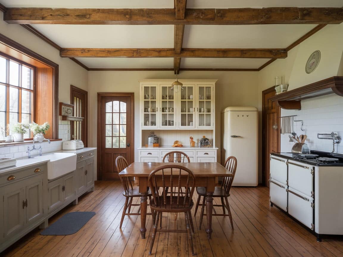 Farmhouse-Style Victorian Kitchen