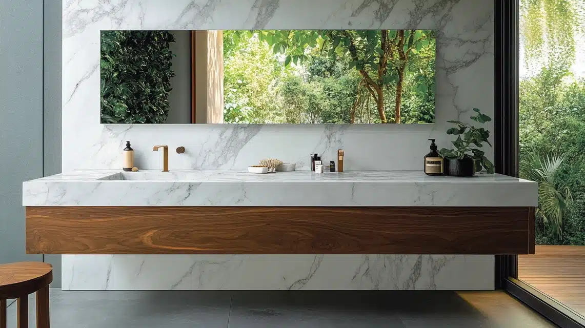 Floating Marble Vanity